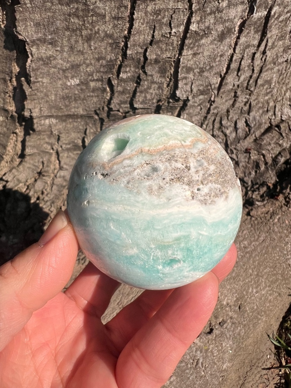 Hemimorphite (1) sphere | crystal
